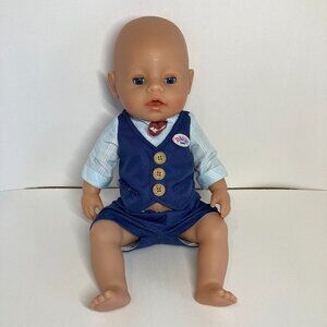 Zapf Creations 2013 Baby Born Interactive Boy Doll Soft Touch Rare Canada Outfit